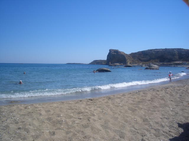 Strand der Stegna Bucht