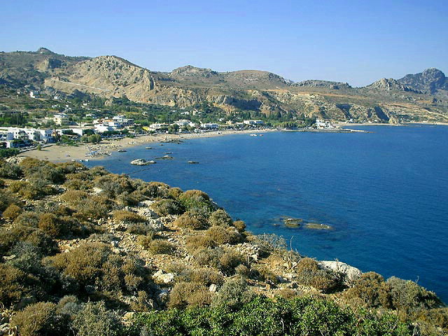 Strand der Stegna Bucht